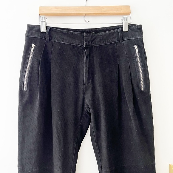 Bnwot Black perforated suede pants from Parker - Picture 3 of 7